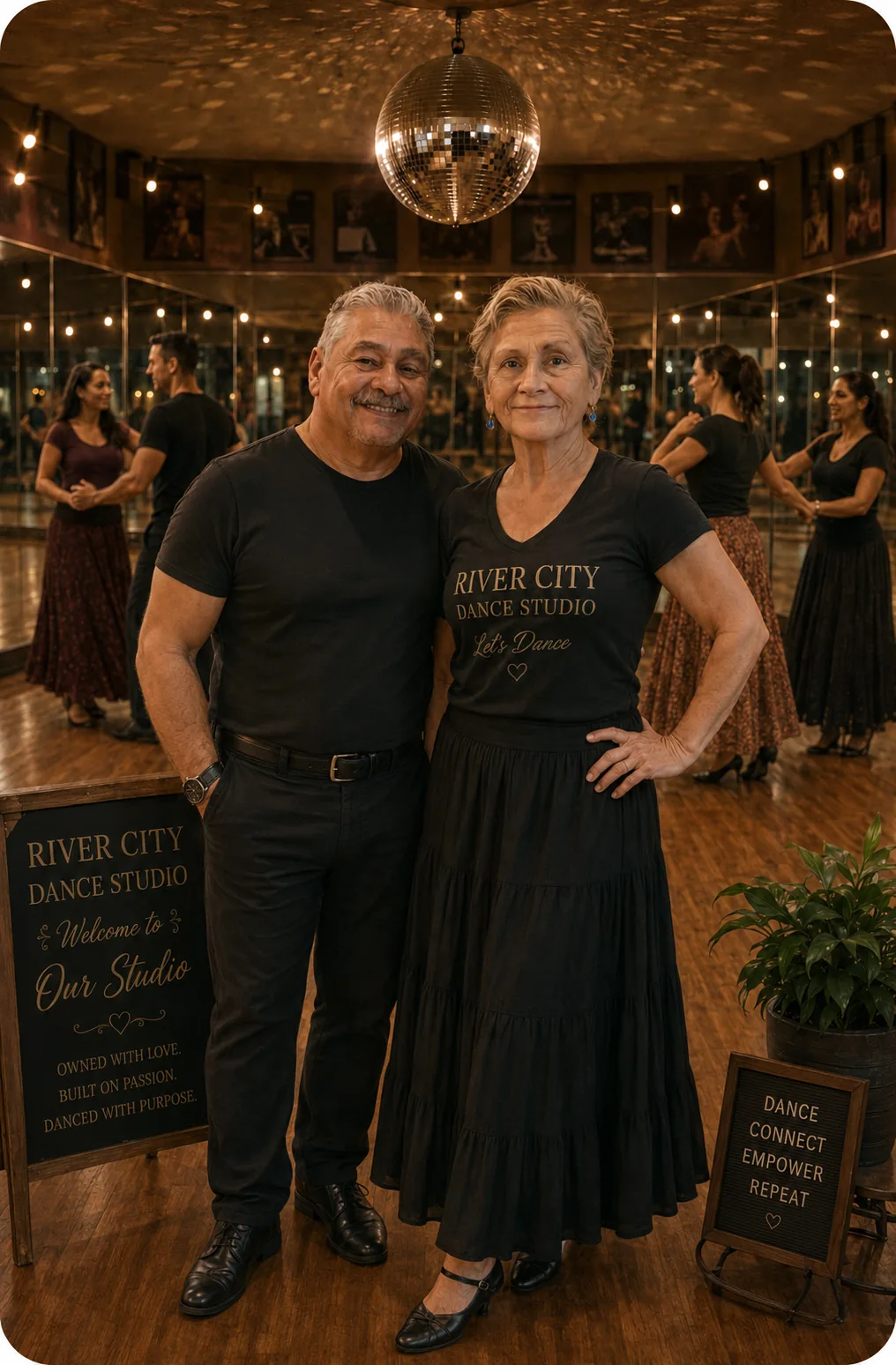Chi and Cristine Diaz, owners of River City Dance Studio